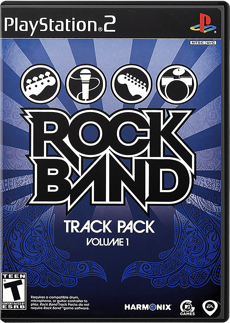 Rock Band Track Pack Volume 1 box art for Playstation 2